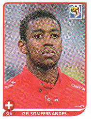 Gelson Fernandes Switzerland samolepka Panini World Cup 2010 #594